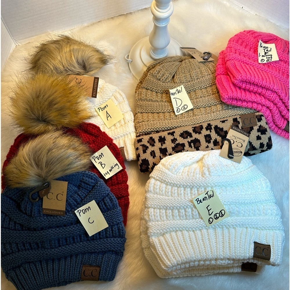 NWT C.C Beanie Tail or Pom - Picture 8 of 11